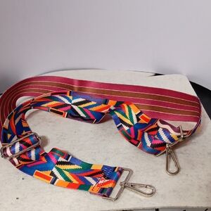 Colorful Geometric Crossbody Bag Strap